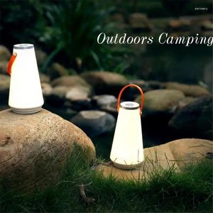 Table Lamps Touch Switch Portable Lantern Hanging Tent Lamp USB Rechargeable Night Light For Bedroom Living Room Camping