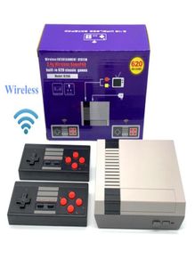 Console per videogiochi wireless Mini uscita TV portatile AV 8 bit Lettore di giochi retrò integrato 620 giochi NES con doppio gamepad 24G Chil2489689