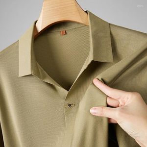 Erkek gündelik gömlekler artı beden 7xl lüks kaliteli gömlek Embroid dikişsiz buz ipek gömlek2024summer Kore moda trendi kısa kollu