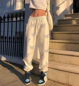 Sweatpants Cyber Y2K Grunge Desperdiçado Calças Largas Streetwear Moda Feminina Roupas