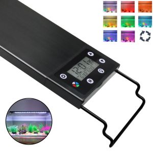 Oświetlenie Aquarium 24/7 Pełne spektrum oświetlenie LED LED Dekoracja akwatyczna lampa wzrostu roślin wodnych IP68 Wodoodporny 100V240V 3060 cm