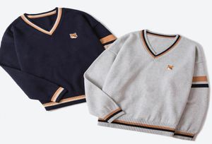 Mens Sweater Fashion Brand Maison Fox Mascot Embroidery Logo Pullovers Street Fashion Male Sweater Knitted Pullover Knit Sweater4637622