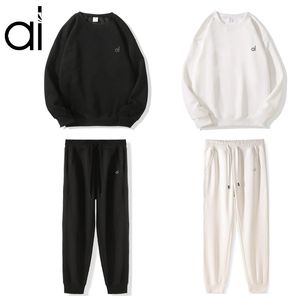 Al Yoga passar Laidback Sweatshirts+Sweatpants Fitness Sport Crew Neck Pullover Lantern Pants With Drawstring Unisex Studio-to-Streetwear Weekend Outdoor Jogger