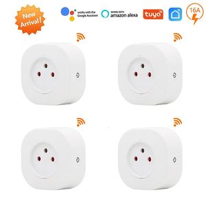 Israel IL 16A Smart Socket WiFi Plug 220V Power Outlet App Remote Control Compatble Voice Alexa Assistant 240228