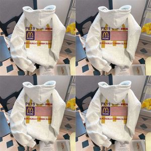 Oversized American Design Cotton Hooded Plush Hoodie Women's Winter Jacket