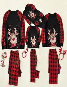 Family Christmas Pajamas Set New Year Matching Clothes Xmas Adult Mom And Daughter Mother Daddy Sleepwear 2Pcs Outfits 2011281319416
