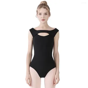 Stage Wear Ballet Suspender With Niche Features Mesh Backless Dance Costume One Piece High Cross Body Gymnastics