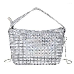 Totes Women Glitter Rhinestone Evening Bag Elegant Dinner Party Purse Wedding Bride Banquet Handbag For Formal Occasion And Daily Use