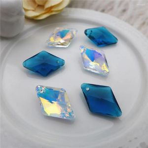 Chandelier Crystal Diy Lighting Accessories Pendant Retro Style Colored Glaze Diamond Piece Glass Colorful