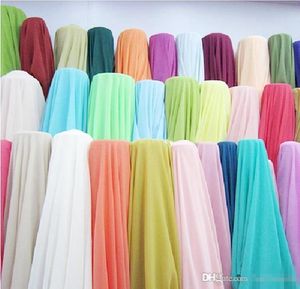 5Yards 100D Chiffon Dress Fabric Dresses Fabric for WeddingPromEveningPartyCocktailBridesmaid Dresses Cheap Color Charts Dres3838104