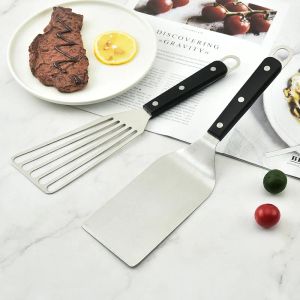 Turners AISITIN Stainless Steel Griddle Spatula Tools Heavy Duty Burger Turner for BBQ Flat Cast Iron Grilling Cooking kitchen