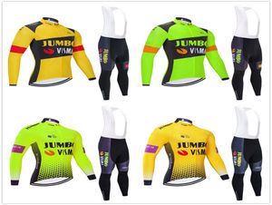 Ropa Ciclismo Invierno 2020 Pro Team Maglia da ciclismo invernale kit Pile termico Abbigliamento da ciclismo Pantaloni con bretelle set4202466