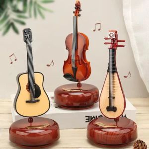 Boxes Vintage musical instruments music boxes rotating music boxes birthday gifts party decorations decorations photography props