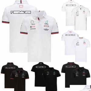 Motorcycle Apparel F1 T-Shirt Forma 1 Team Shirts Racing T-Shirts Quick Dry Short Sleeve Summer New Clothing Mens Uniform Workwear Dro Otyni