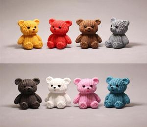 DHL Plush toys party homes decoration accessories cute plastic teddy bear miniature fairy easter animal garden figurines home deco2474690