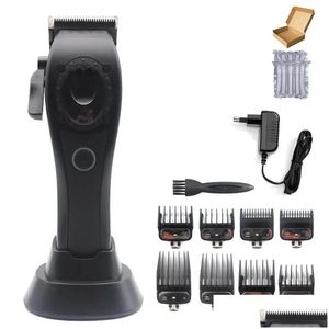 Electric Shavers Professional Hair Clipper Cutting Hine Mens Trimmer With Seat Charger 8000 rpm DLC Coated Blades Model 231225 Drop Del Otn5p