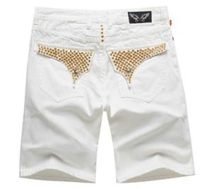 2020 New Men039S Designer Jeans Tights Casual Luxury Robin Denim Shorts Brand Men039s Diamond Large Size Denim Pants Europe 6766177