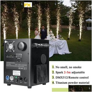 Inne oświetlenie sceniczne SFX Cold Spark Hine 650W Spray 2-5m Fountain Wedding Party Sparler Effect
