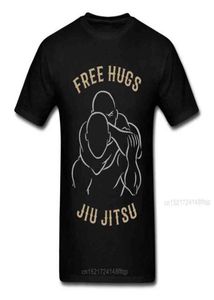 O Boyun Sıradan Erkekler Tshirts Jiu Jitsu Hugs 100 Pamuklu Gençlik T Shirt Komik Söyleyen Savaş Tişörtü Judo Sanat Japonya Stil Tees G127950157