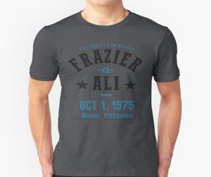 Men039s Tshirts Ali vs Frazier The Thrilla in Manila T Shirt Round Collar Kort ärm Muhammad Joe Boxing1302084