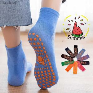 Skarpetki dla dzieci Summer Mother Kids Anti-Slip Socks Child Slip Sock With Grip Baby Socks for Boy Girl Mesh Anti Slip Silikon Floor Sock YQ240314