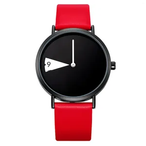 ساعة Wristwatches Simple Women’s Watches Creative Dial Cattle Watch Watch Fashion Trend Metal Quartz Wristwatch Reloj Para Mujer