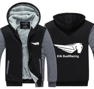 2019 inverno com capuz erik buell racing EBR Homens mulheres Engrossar outono Hoodies roupas moletons Jaqueta com zíper jaqueta de lã com capuz streetwea1255194