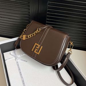 Mağaza Fabrikası Toptan Yüksek Son Çantalar Kadınlar için Bahar 2024 Yeni Zincir Tek Omuz Crossbody Bag Niş ve Çok Yönlü Koltuklu Eyer