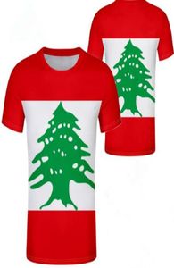 Libanon t shirt diy anpassat namn nummer lbn tshirt nation flagga lb republik arabiska arabiska libanesiska land tryck po kläder5336837