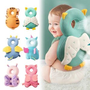 13T Baby Head Protector Safety Pad Cushion Back Prevent Injured Cartoon Animal Toddler Security Pillows Protective Headgear 240313