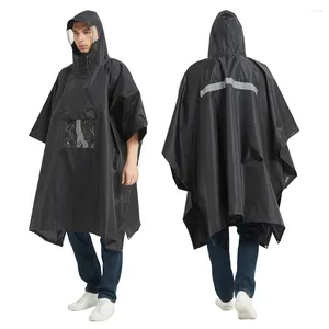 Jaquetas de caça multifuncional leve impermeável com capuz chuva poncho capa de chuva para homens mulheres caminhadas ao ar livre acampamento esteira dossel abrigo