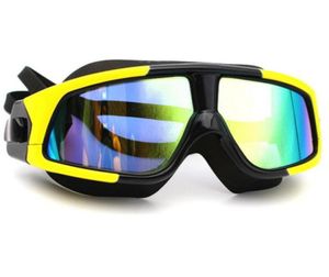 2019 Новые очки для плавания для взрослых, HD противотуманные очки, модные силиконовые очки для плавания с большой оправой и плоским зеркалом9919441