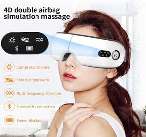 アイマッサージャー9D空気圧振動ケア機器疲労緩和Bluetooth Music Smart Massage Glasses 2101082057053