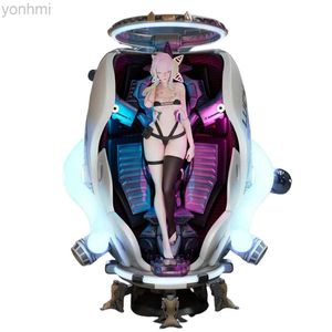 Figuras de brinquedo de ação 46,4 cm Gk Cyberpunk Edgerunners Lucy Jogo Figura de ação Sexy Girl Edição limitada Estátua Modelo Kit de garagem Ornamento Brinquedos Presente ldd240314