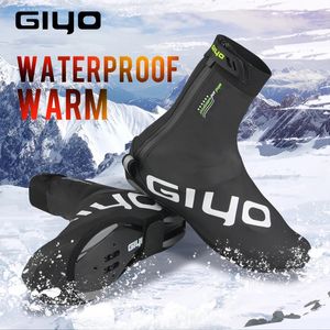 Giyo Winter Cycling Shoe يغطي النساء أحذية الرجال غلاف MTB Road Racing Cycling OverShoes Waterproof Shoe Cover Bicycle 240312