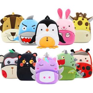 Mochilas Dos Desenhos Animados Bonito De Pelúcia Crianças Mochila Outing Casual Sacos De Bebê Animais Pinguim Schoolbag Saco De Escola De Jardim De Infância Para Meninas BoysL2403