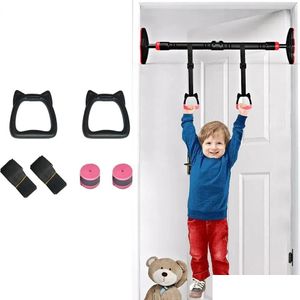 Horizontal Bars Bars Tal Kids Gymnastic Rings Sling Ring Fitness Household Bar Plup Indoor Sports Lumbar Traction Handle Children 2306 Dhnr9