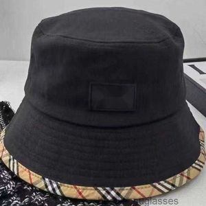 2024 Women wielobrązowy odwracalny płótno Kapelusz Projektanci mody Bur Letter Caps Hats Men Summer Fisherman Beach Bonnet Sun Casquette B6432