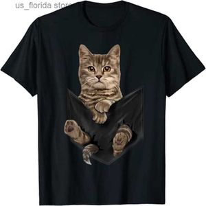 Men's T-Shirts Lovely Cat Graphic T-shirt 3D Printed Casual T Shirt Men Vintage Fashion Strtwear ropa hombre camiseta Women Oversized y2k T Y240321