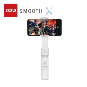 Головы Zhiyun Smooth x Handheld Phone Gimbals Стабилизатор палочки Стабилизатор Palo для iPhone Xiaomi Huawei Redmi Samsung