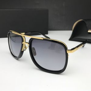 Óculos de sol vintage ouro preto/cinza sombreado masculino feminino verão óculos de sol lunettes de soleil óculos occhiali da sole uv400