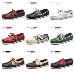 Men MOCASSINS Fashion Dockside Classic Leather Boat Shoes Brand Design Driving Casual Sneakers Flats Loafers ST510 240312