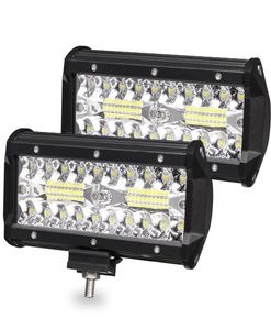 Yeni 7 inç 120W LED Işık Çubuğu Traktör Jeep 4x4 KAPALI YOL 4WD Motosiklet Kamyonu SUV ATV Spot Combo Işın 9V 30V İş Işıkları Sh7268193