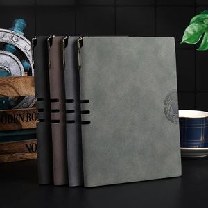 PU Leather A5 Notebook Notepad Diary Business Journal Planner Agenda Organizer Note Book Office School Supplies 240313