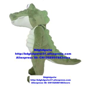 Costumi mascotte Coccodrillo verde Alligatore mascotte adulto personaggio dei cartoni animati vestito costume di grandi dimensioni Zx331 di buone dimensioni