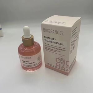 Soro de óleo facial para cuidados com a pele da marca Biossance SQUALANE VITAMIN C ROSE OIL 30ml e SQUALANE COPPERPEPTIDE RAPID PLUMPING SERUM 50ml