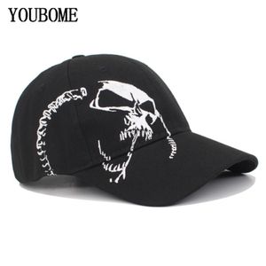 Youbome mode kvinnor baseball cap snapback caps trucker hattar för män broderi skalle casquette ben vintage sport pappa male cap2815