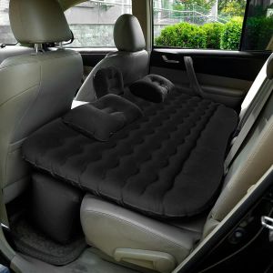 Furnishings Car Iatable Bed Air Mattress Universal Suv Car Portable Travel Sleeping Pad Outdoor Camping Mat for Trip,black