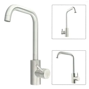 Kitchen Faucets 304 Stainless Steel Sink Mixer Tap Cold And Water Single Handle 2Holes Deck Mounted Faucet Tapware