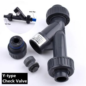 Connectors 2090mm UPVC YType check valve UPVC Angle Seat Check Valve Garden Irrigation Aquarium Tank TopGrade Industrial Water Fittings